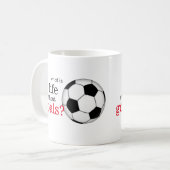 Was Leben ohne Ziel-Fußball-Tasse ist Kaffeetasse (Vorderseite Links)