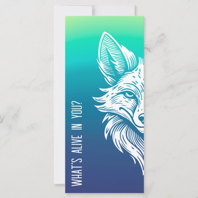 "Was lebt in dir?" Lesezeichen (Vorderseite)