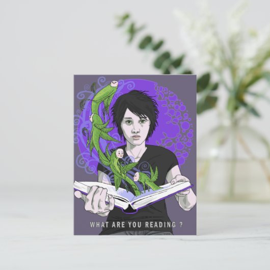 Was lesen Sie Postkarte? Postkarte (Stehend Vorderseite)