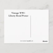 Was? Liberty Bond WW1 Vintag Postkarte (Rückseite)