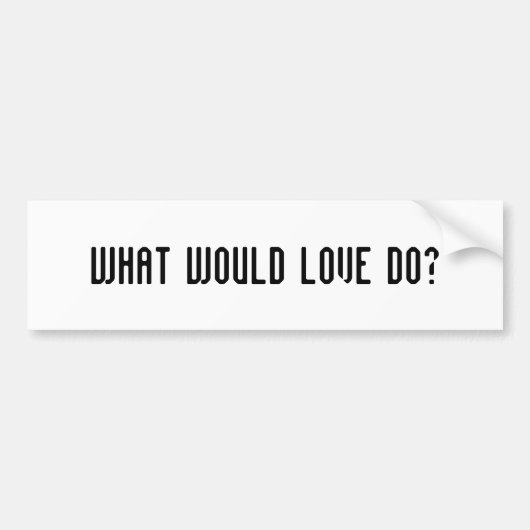 Was Liebe Autoaufkleber tun würde (Vorne)