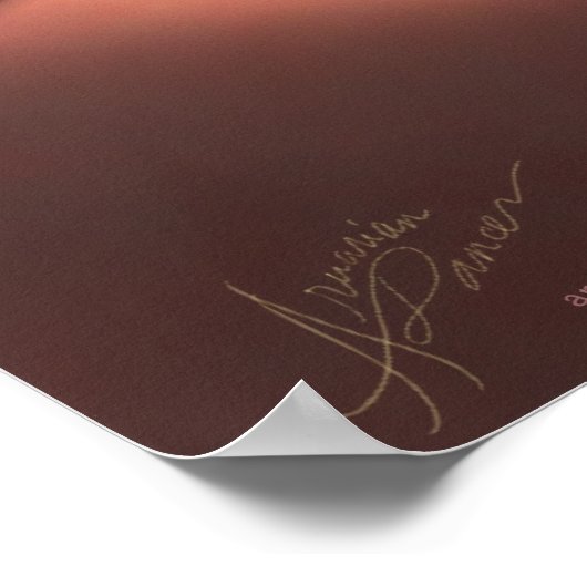 Was Liebe für mich bedeutet Print Poster (Ecke)