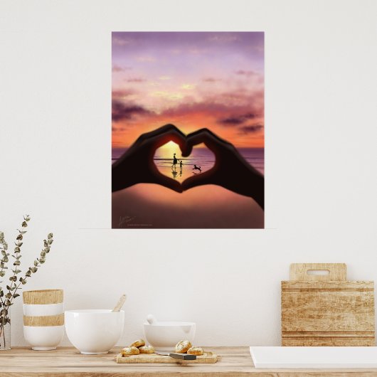 Was Liebe für mich bedeutet Print Poster (Küche)