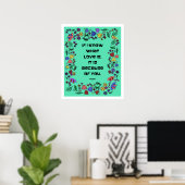 Was Liebe ist Poster (Heimbüro)