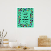 Was Liebe ist Poster (Küche)