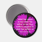 "Was liegt hinter uns..." Magnet (Vorderseite/Rückseite)