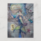Was liegt unter Meerjungfrau und Seepferd Postkart Postkarte (Vorderseite)