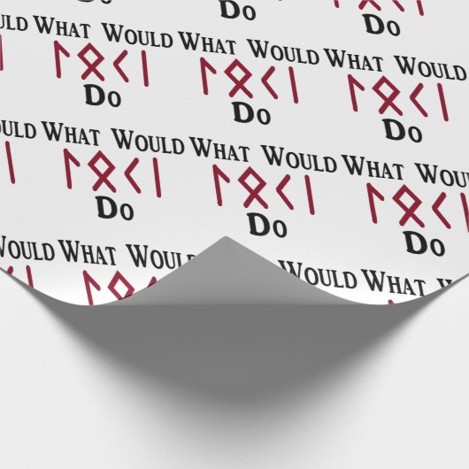 Was LOKI tun würde Geschenkpapier (Ecke)