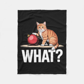 Was_ Lustige Tabby-Katze Weihnachten Xmas-Ornament Fleecedecke