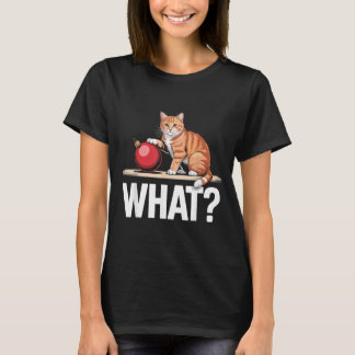 Was_ Lustige Tabby-Katze Weihnachten Xmas-Ornament T-Shirt