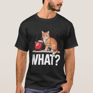 Was_ Lustige Tabby-Katze Weihnachten Xmas-Ornament T-Shirt