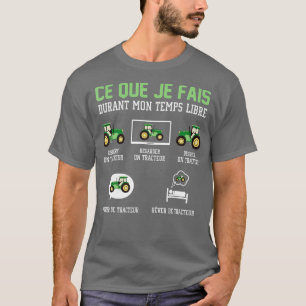 Was mache ich in meiner Freizeit Traktor T-Shirt