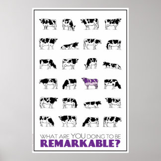 Was machst du, um BEMERKBAR zu sein? Poster