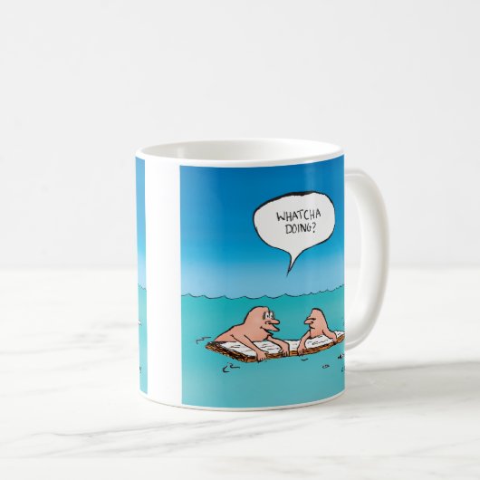 Was macht das? Cartoon Kaffeetasse (VorderseiteRechts)