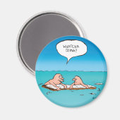 Was macht das? Cartoon Magnet (Vorderseite/Rückseite)