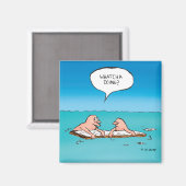 Was macht das? Cartoon Magnet (Vorderseite/Rückseite)