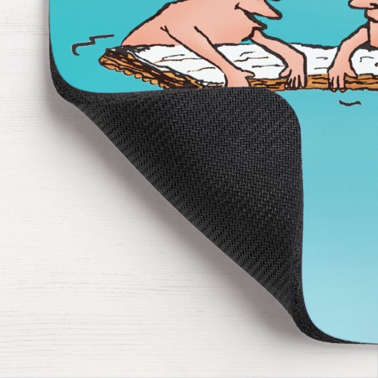 Was macht das? Cartoon Mousepad (Ecke)