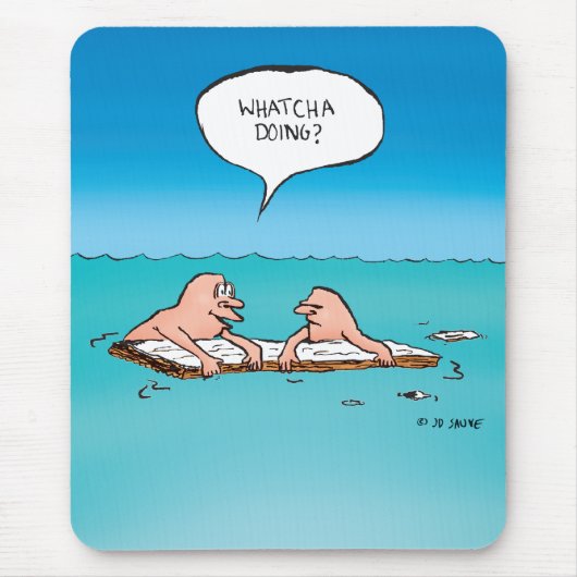 Was macht das? Cartoon Mousepad (Vorne)