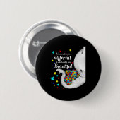 Was macht dich zu einem anderen Elefanten-Mama-Aut Button (Vorne & Hinten)