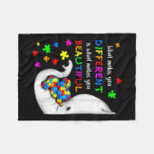 Was macht dich zu einem anderen Elefanten-Mama-Aut Fleecedecke (Vorderseite (Horizontal))