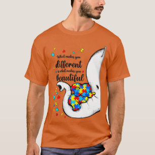 Was macht dich zu einem anderen Elefanten-Mama-Aut T-Shirt