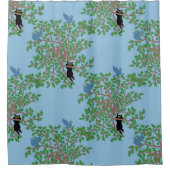 Was macht er? duschvorhang (Vorderseite)