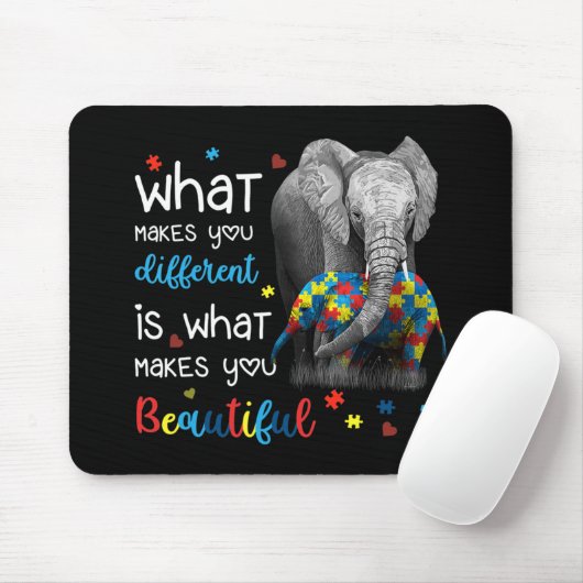 Was macht Sie zu einem anderen elementaren Autismu Mousepad (Mit Mouse)