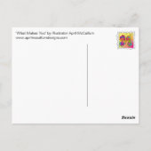 WAS MACHT SIE ZUR Postkarte? Postkarte (Rückseite)