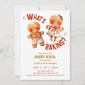 Was macht Weihnachten, Rot-Weiß-Gender-Enthüllung? Einladung (Vorderseite)