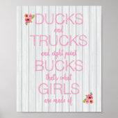 Was Mädchen sind gemacht Kinderzimmer Art Print Se Poster (Vorne)