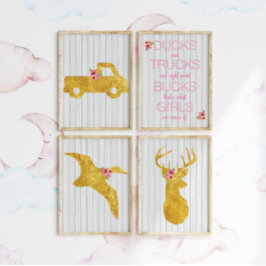 Was Mädchen sind gemacht Kinderzimmer Art Print Se Poster