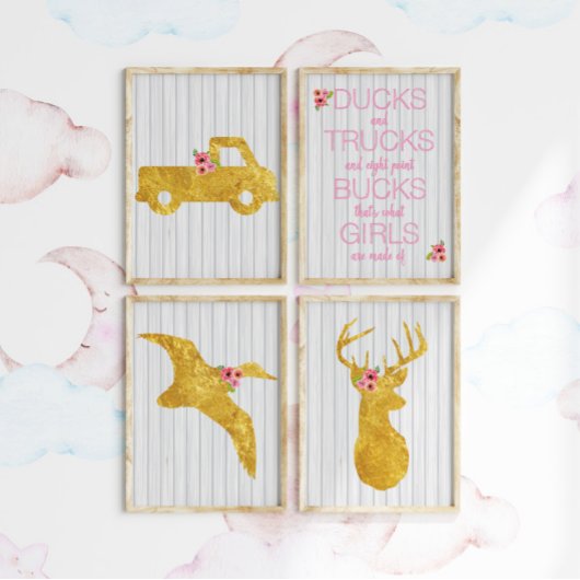 Was Mädchen sind gemacht Kinderzimmer Art Print Se Poster