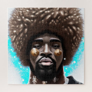 Was man Black King Melanin Bruh Brother Puzzle