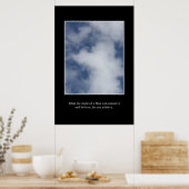 Was man sich vorstellen kann, kann man erreichen poster (Küche)