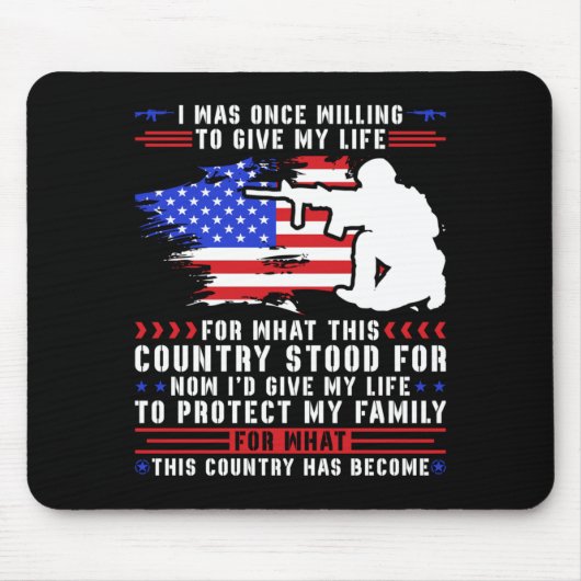 Was Männer bereit sind, für das zu geben Mousepad (Vorne)