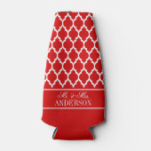 Was Marokkaner #4 CB Red Name Wedding Flaschenkühler (Vorderseite)