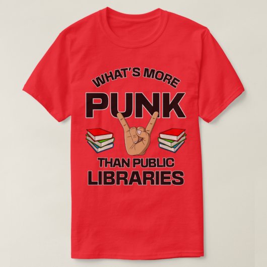 Was mehr Punk als öffentliche Bibliotheken das LOC T-Shirt (Design vorne)