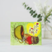 Was mein #Coffee mir sagt - OWLHAVEMYCOFFEENOW Postkarte (Stehend Vorderseite)