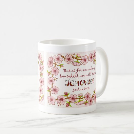 Was mein Haushalt angeht, werden wir Jehovah Tasse (VorderseiteRechts)