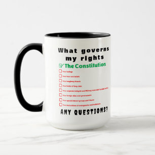 Was meine Rechte regelt - Die Verfassung Tasse