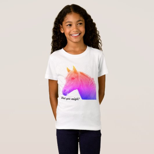 Was meinst du? Mystical Horses Girls T - Shirt (Vorne ganz)