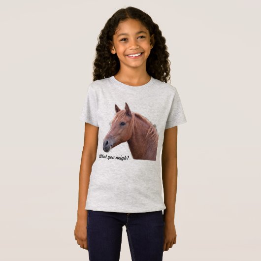 Was meinst du? Shirt für Mädchen (Vorne ganz)