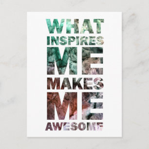 Was mich Inspiriere, macht mich Phantastisch 2 Postkarte
