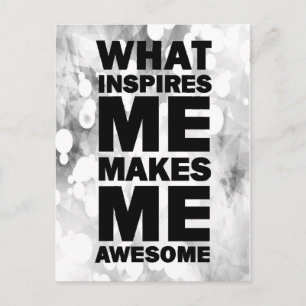 Was mich Inspiriere, macht mich Phantastisch Postkarte