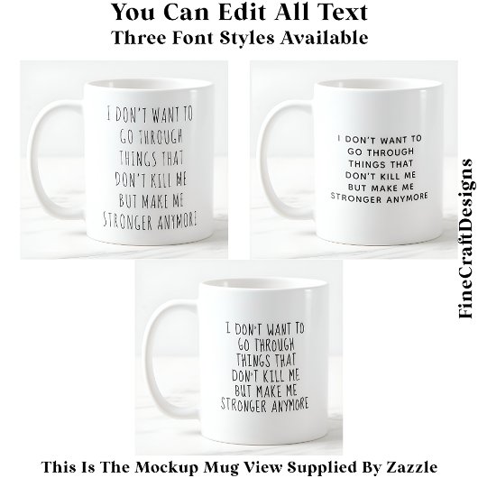 Was mich nicht umbringt, macht mich zu einem stärk kaffeetasse