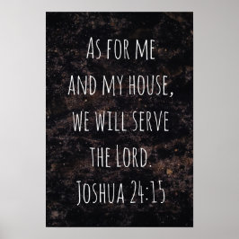 Was mich und mein Haus abstrakt schwarz angeht Poster