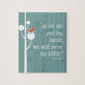 Was mich und mein Haus anbetrifft Puzzle (Vertikal)