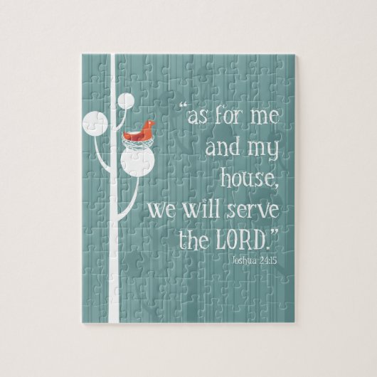 Was mich und mein Haus anbetrifft Puzzle (Vertikal)