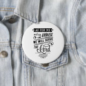 Was mich und mein Haus betrifft Button (Beispiel)