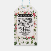 Was mich und mein Haus betrifft Geschenkanhänger (Rückseite)